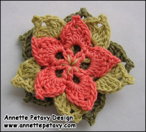 Blomster Broche af Annette Petavy Design