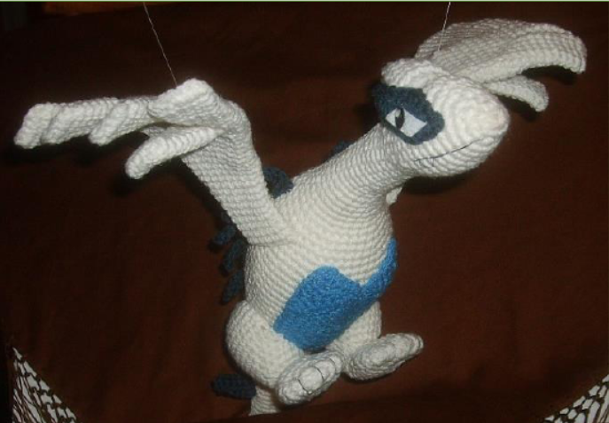 Hækleopskrift Pokemon Lugia