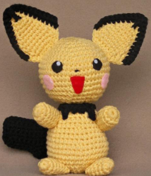 Hækleopskrift Pokemon Pichu